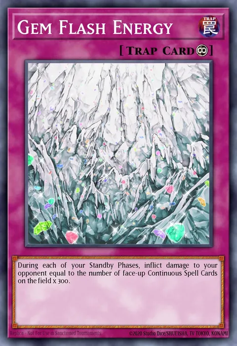 Gem Flash Energy trading card