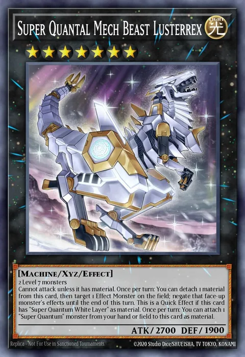 Super Quantal Mech Beast Lusterrex trading card