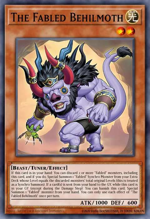 The Fabled Behilmoth trading card