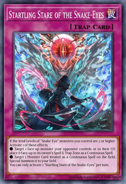 Startling Stare of the Snake-Eyes trading card