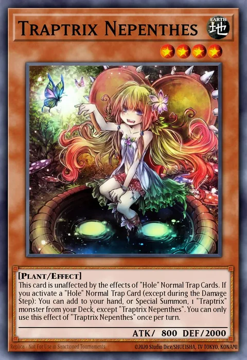 Traptrix Nepenthes trading card