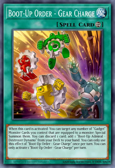 Boot-Up Order - Gear Charge trading card