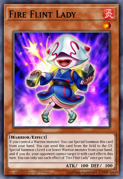 Fire Flint Lady trading card