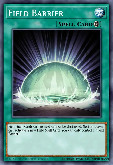 Field Barrier trading card