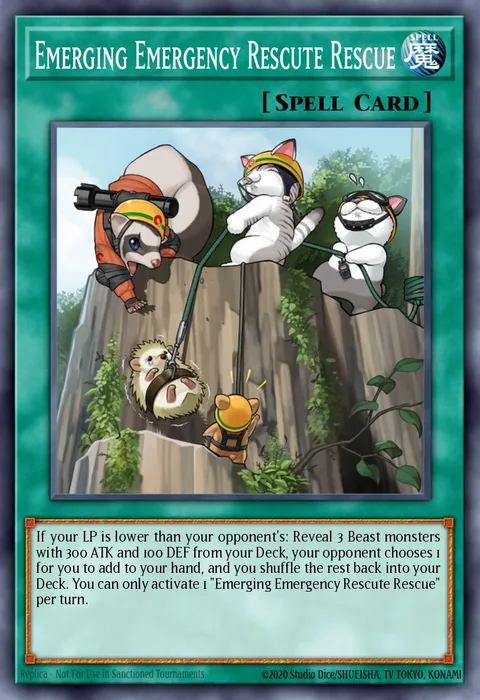 Emerging Emergency Rescute Rescue trading card