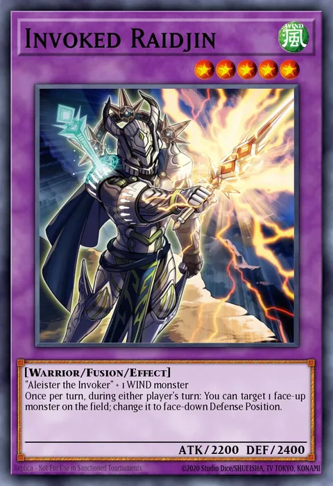 Invoked Raidjin trading card