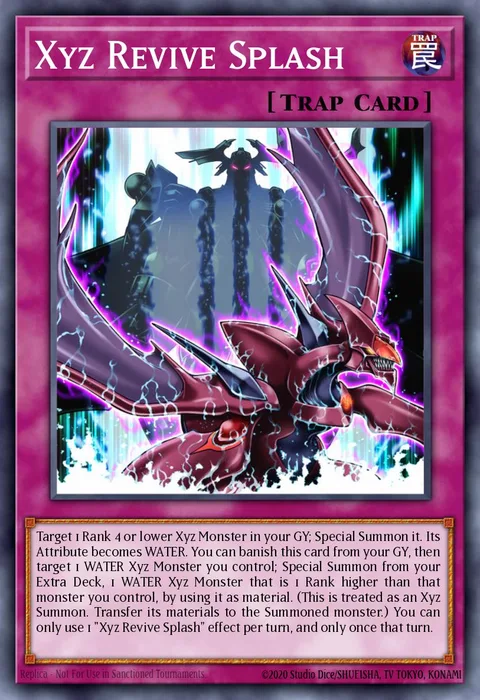 Xyz Revive Splash trading card
