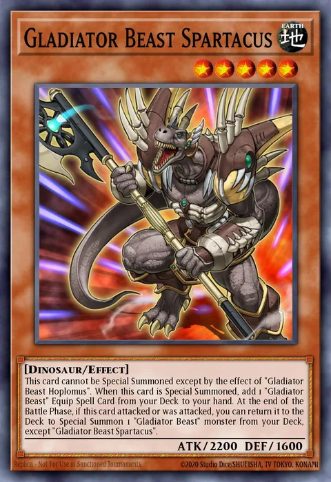 Gladiator Beast Spartacus trading card