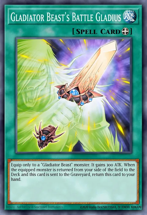 Gladiator Beast's Battle Gladius trading card