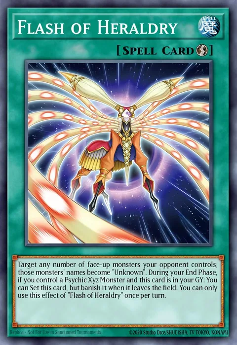 Flash of Heraldry trading card