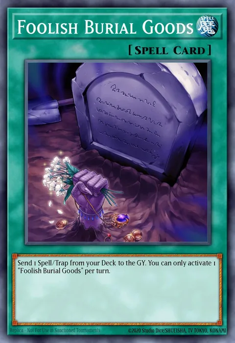 Foolish Burial Goods trading card