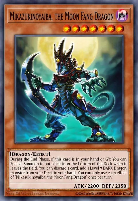 Mikazukinoyaiba, the Moon Fang Dragon trading card