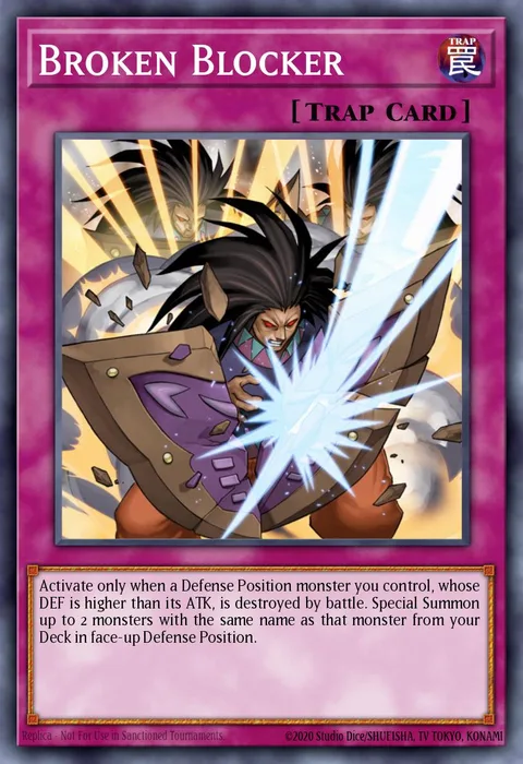 Broken Blocker trading card