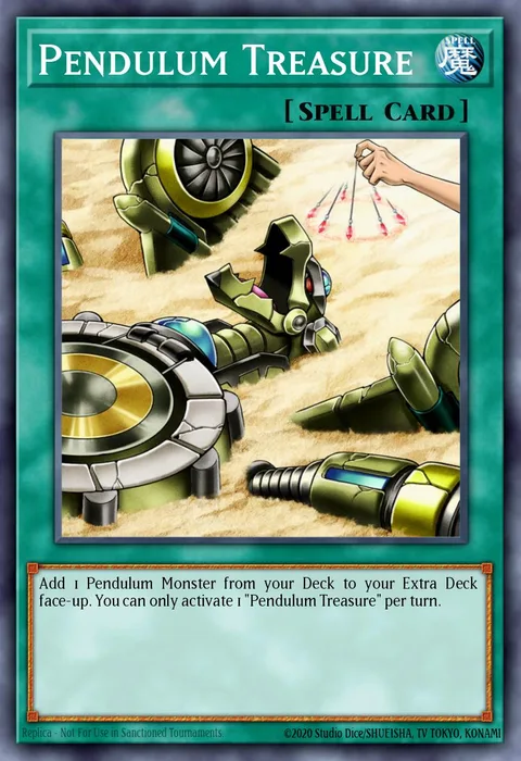Pendulum Treasure trading card