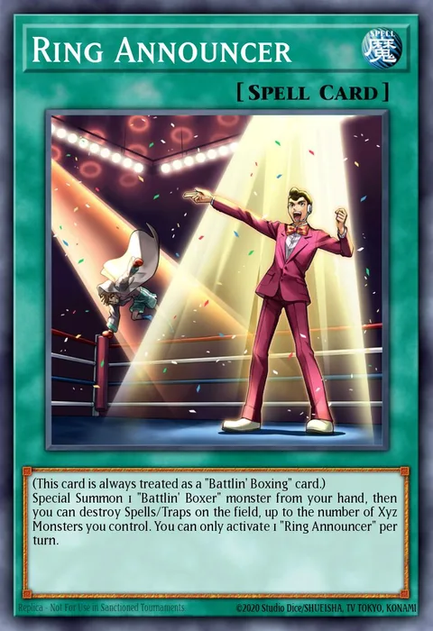 Ring Announcer trading card