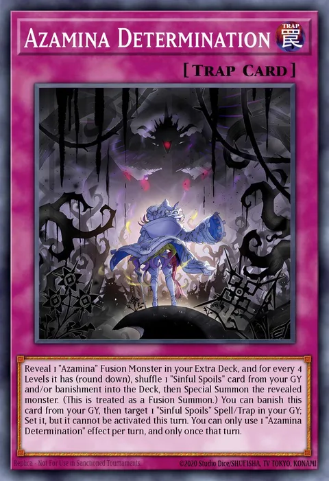 Azamina Determination trading card