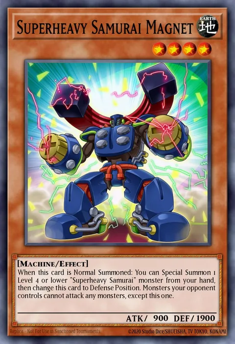 Superheavy Samurai Magnet trading card