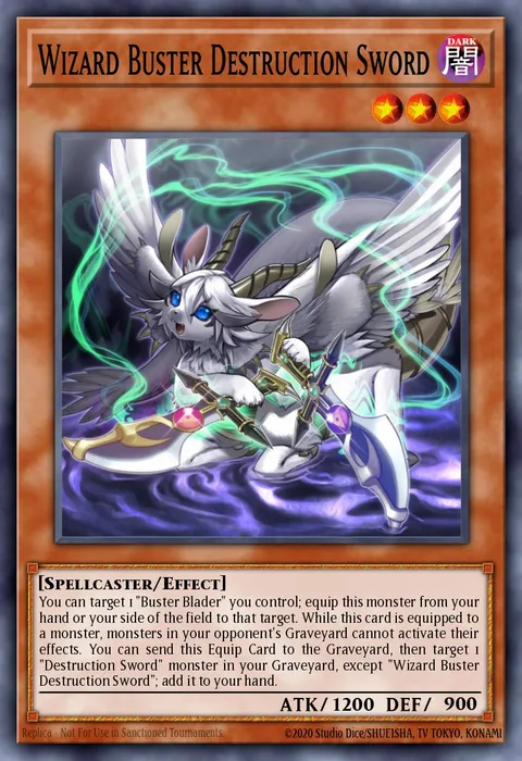 Wizard Buster Destruction Sword trading card