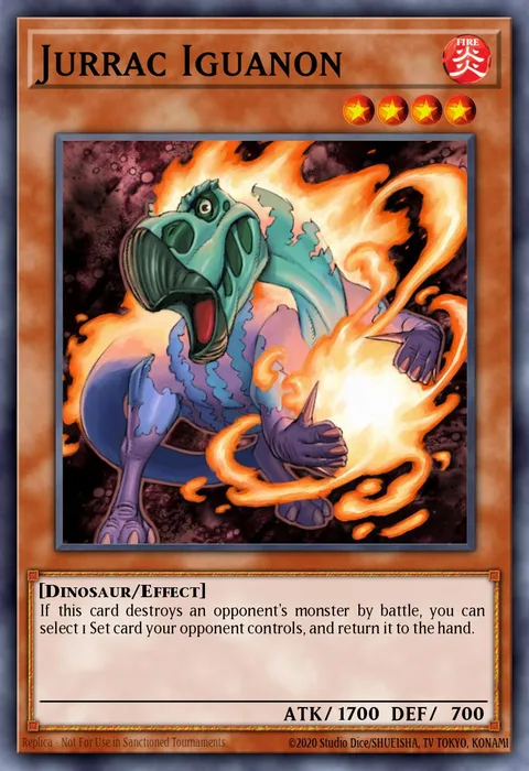 Jurrac Iguanon trading card