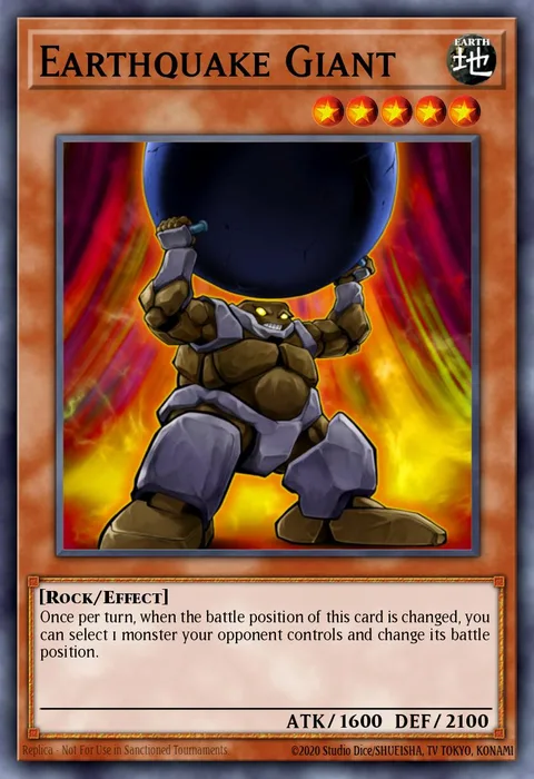 Earthquake Giant trading card