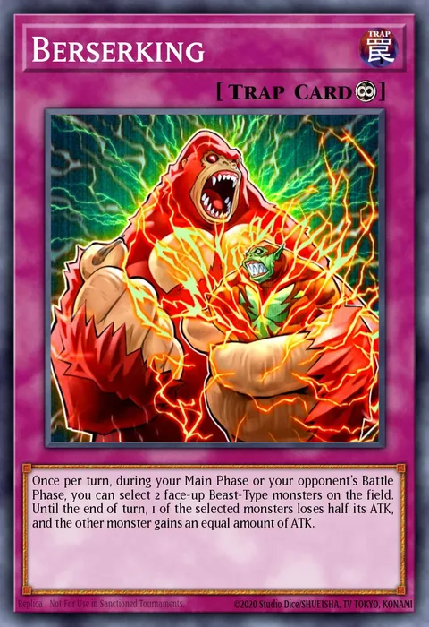 Berserking trading card