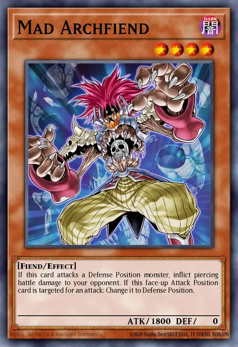 Mad Archfiend trading card