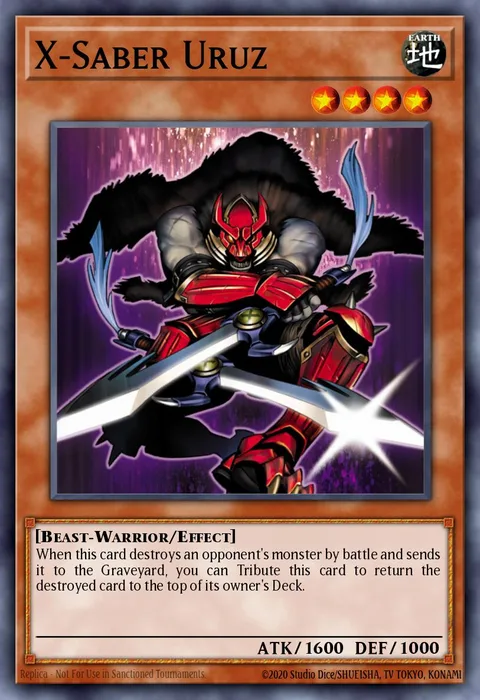 X-Saber Uruz trading card