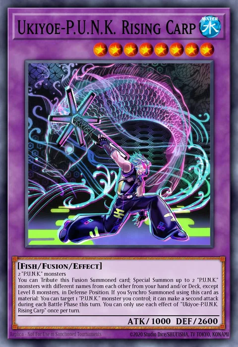 Ukiyoe-P.U.N.K. Rising Carp trading card