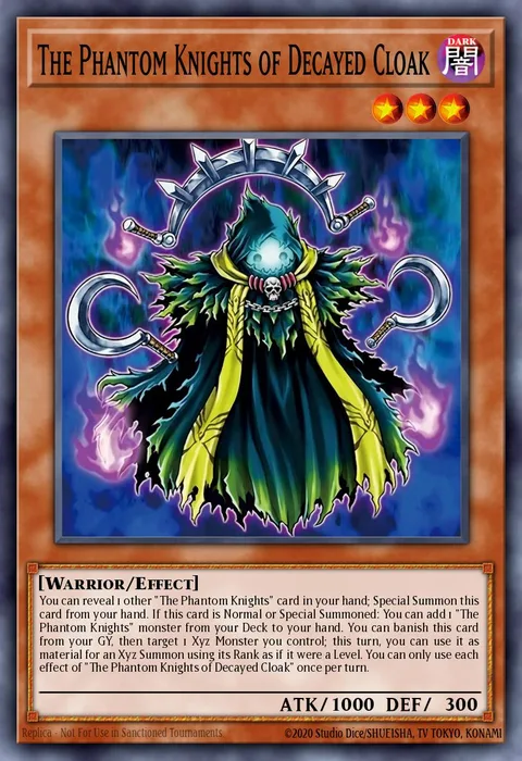 The Phantom Knights of Decayed Cloak trading card