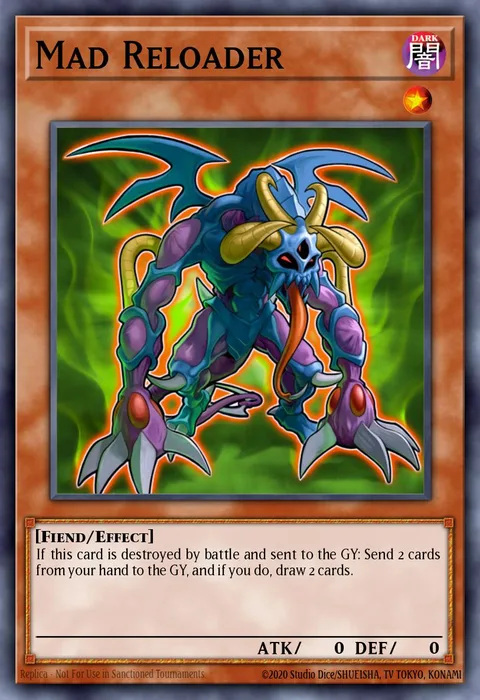 Mad Reloader trading card