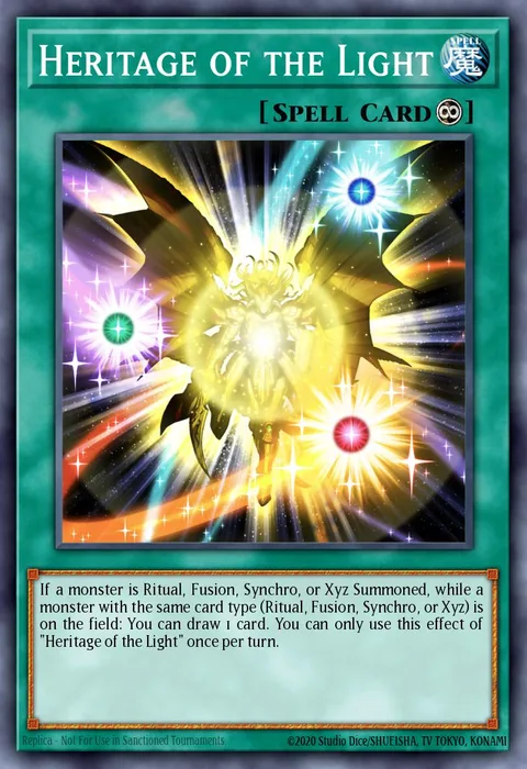 Heritage of the Light trading card