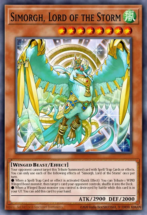 Simorgh, Lord of the Storm trading card