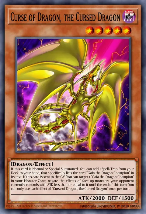 Curse of Dragon, the Cursed Dragon trading card