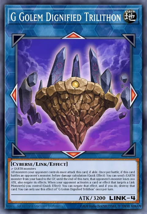 G Golem Dignified Trilithon trading card