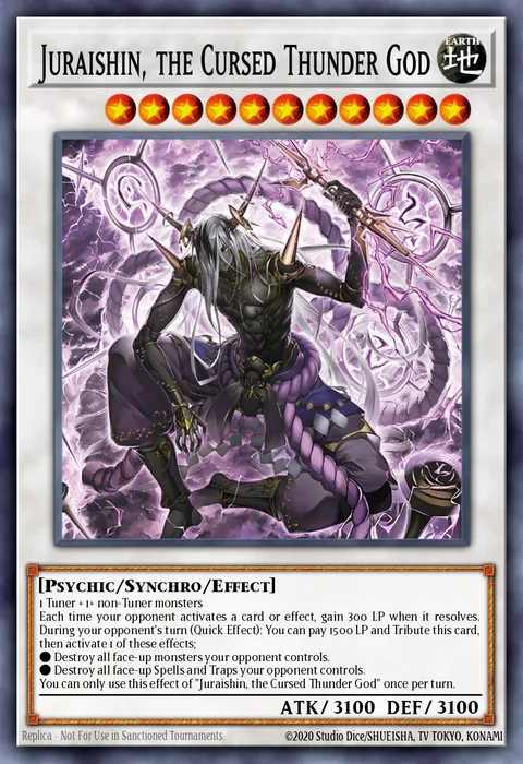 Juraishin, the Cursed Thunder God trading card