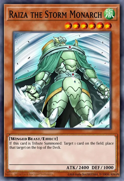 Raiza the Storm Monarch trading card