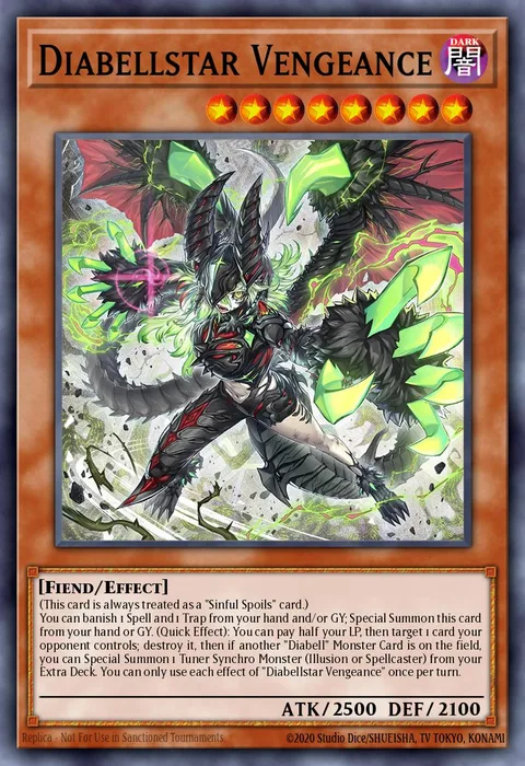 Diabellstar Vengeance trading card