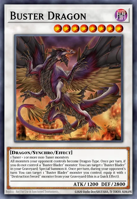 Buster Dragon trading card