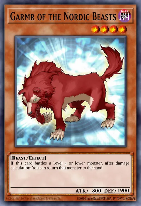 Garmr of the Nordic Beasts trading card