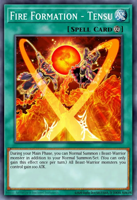 Fire Formation - Tensu trading card