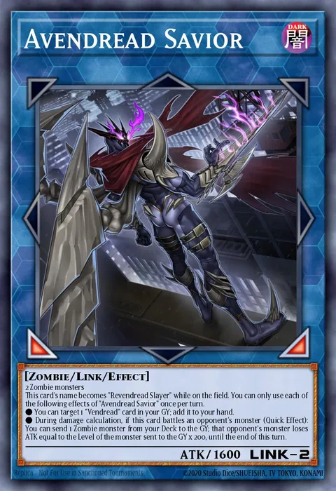 Avendread Savior trading card