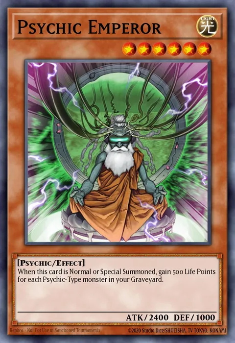 Psychic Emperor trading card