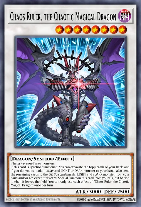 Chaos Ruler, the Chaotic Magical Dragon trading card