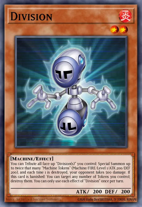 Division trading card