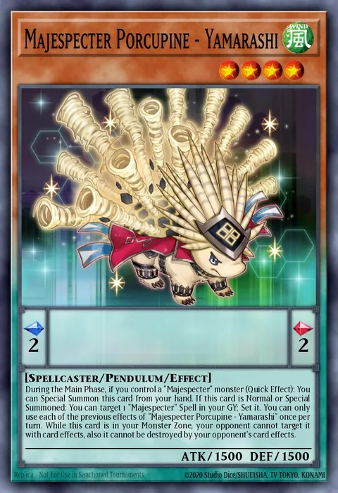 Majespecter Porcupine - Yamarashi trading card