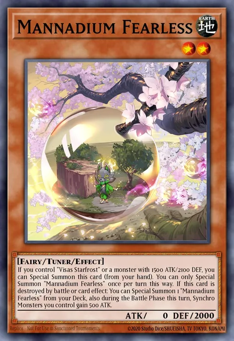 Mannadium Fearless trading card