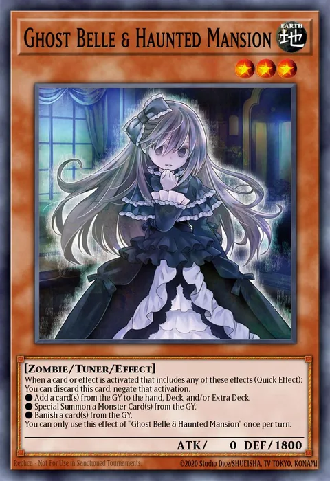 Ghost Belle & Haunted Mansion trading card