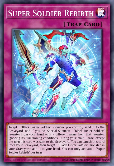 Super Soldier Rebirth trading card