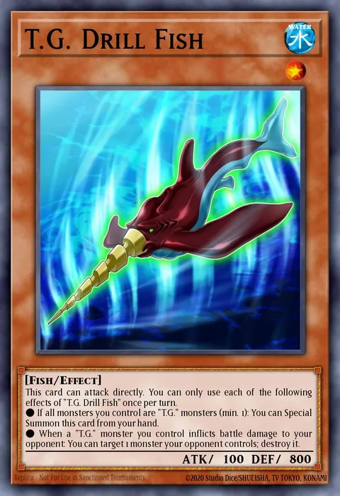T.G. Drill Fish trading card