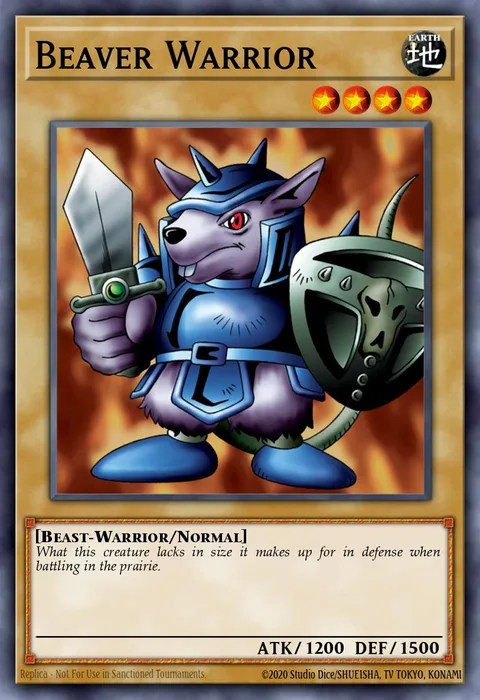 Beaver Warrior trading card